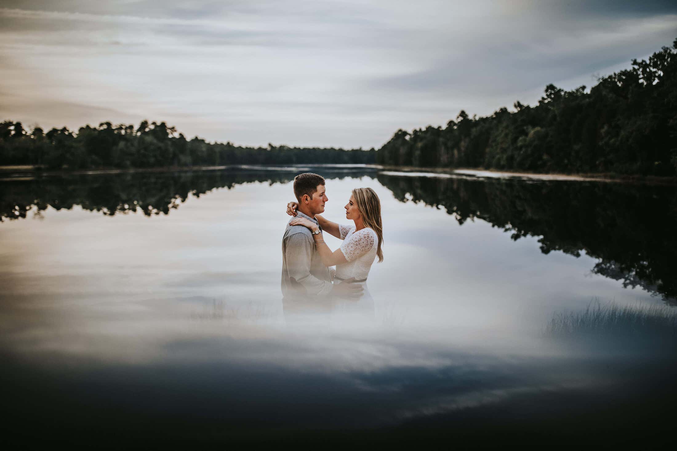 couple engagement session at batsto village in wharton state forest