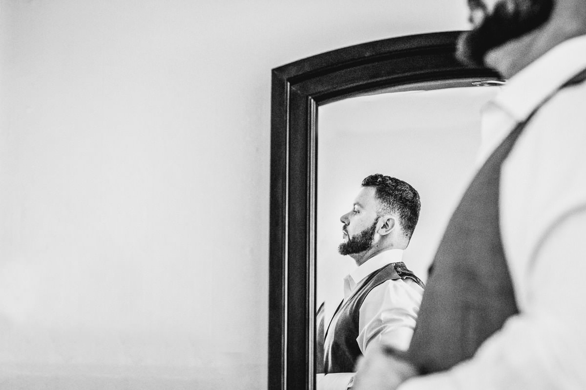 groom getting ready