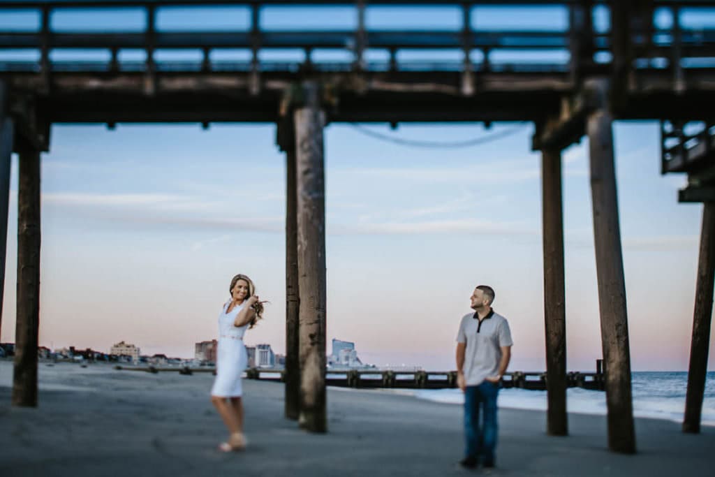 Atlantic City wedding photographer engagement session
